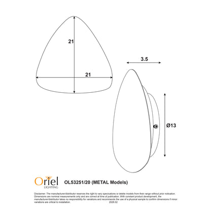 Tri-Colour LED Wall Light - Reul.20 White