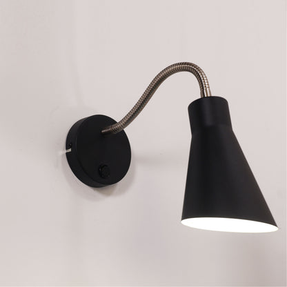 Switched Flexible Wall Light - Thor Switched Black