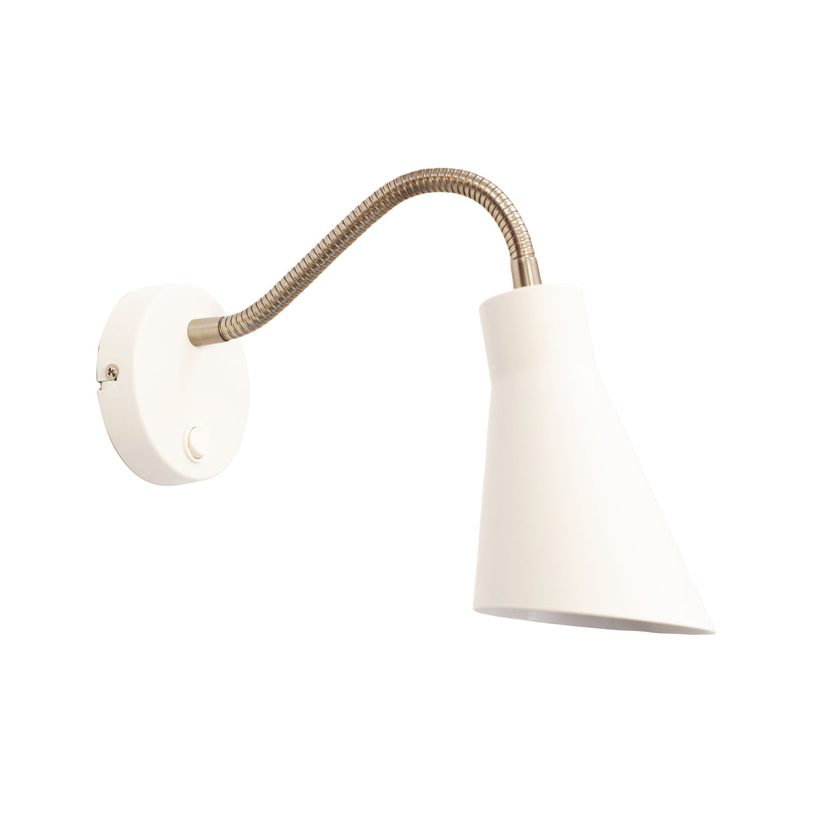 Switched Flexible Wall Light - Thor Switched White