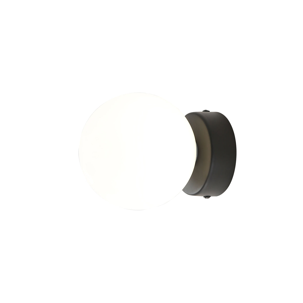IP44 Opal Glass Vanity Light - Globo G9 Black