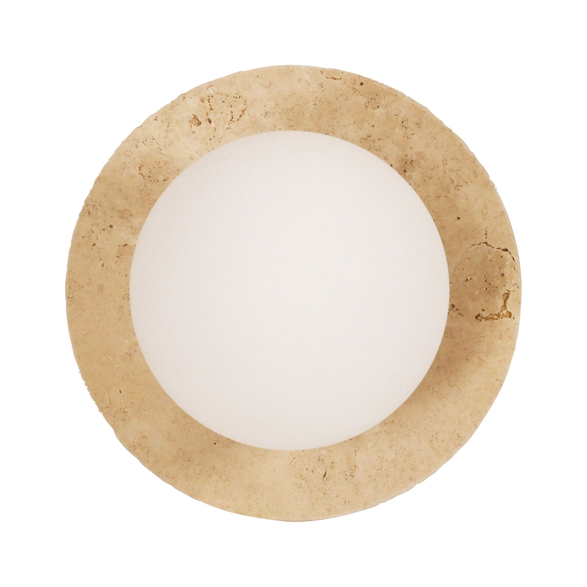 Decorative Opal Glass Wall Light - Elf G9 Travertine