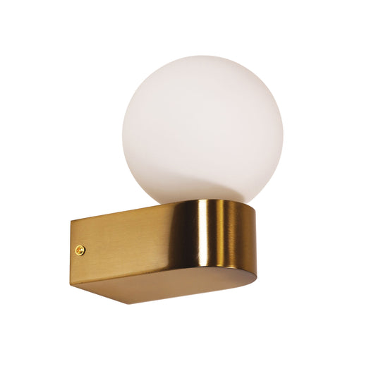 IP44 G9 Wall Light - Minne Satin Brass
