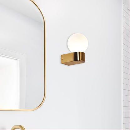IP44 G9 Wall Light - Minne Satin Brass