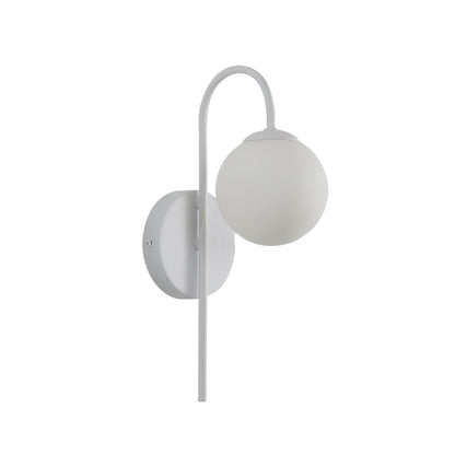 G9 Opal Sphere Wall Light - Noxe White