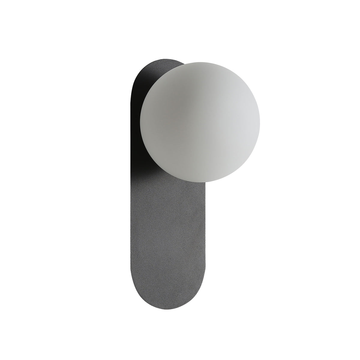 IP44 Opal Glass Wall Light - Ping G9 Black