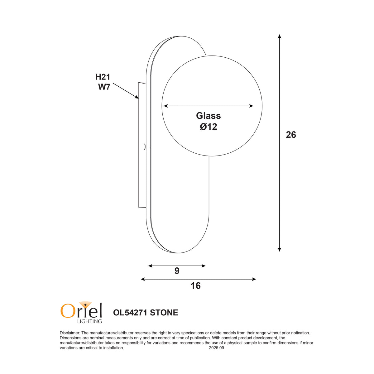 Decorative Opal Glass Wall Light - Ping G9 Travertine