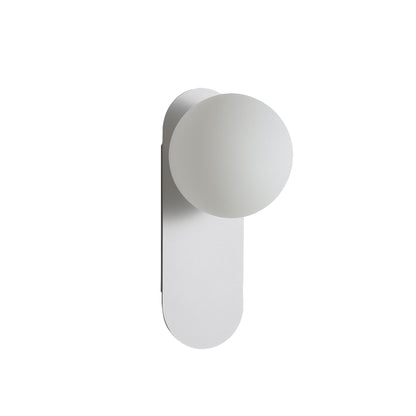 IP44 Opal Glass Wall Light - Ping G9 White