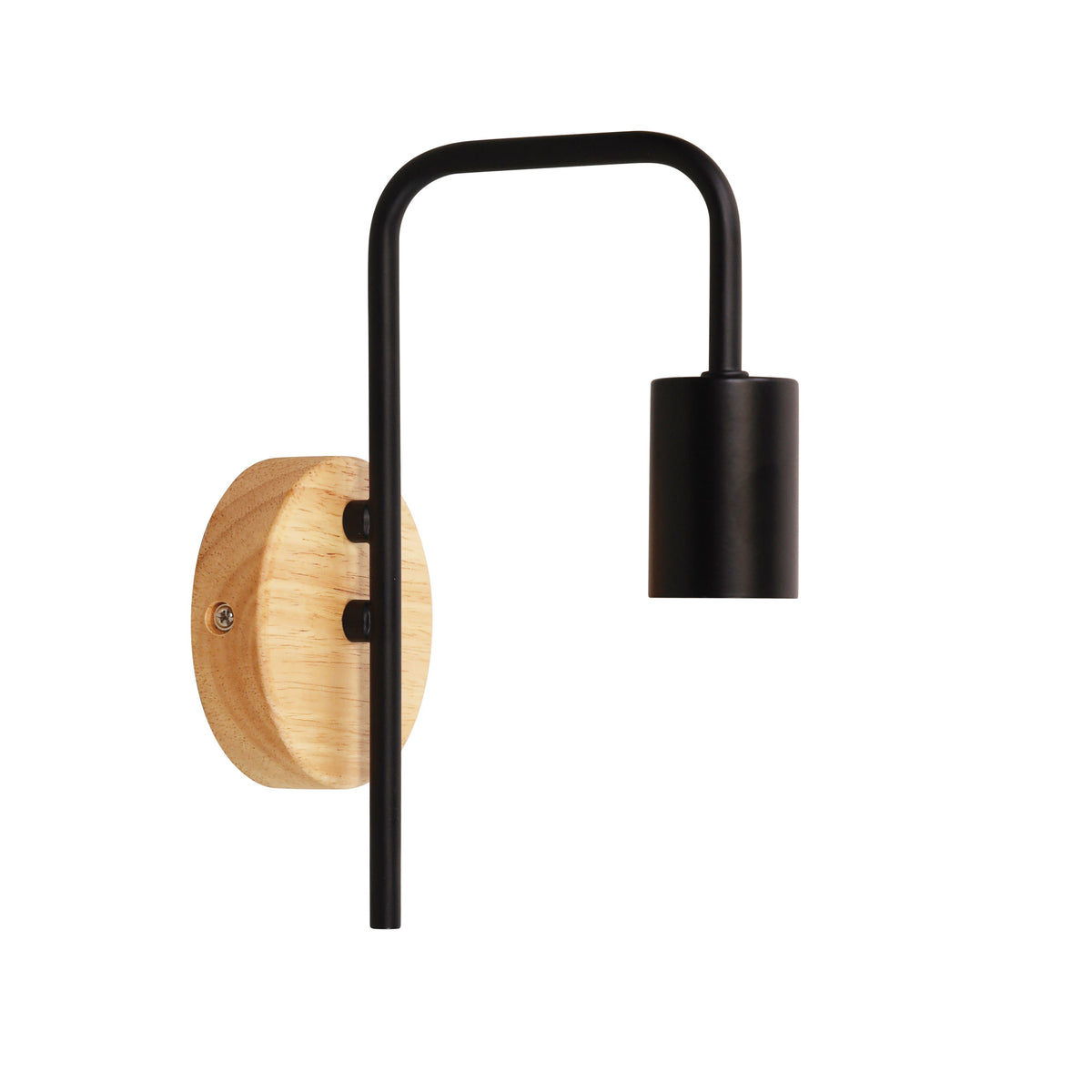 Real Timber Wall Light - Lane Wall Black