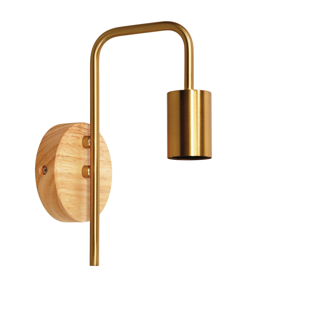 Real Timber Wall Light - Lane Wall Brass