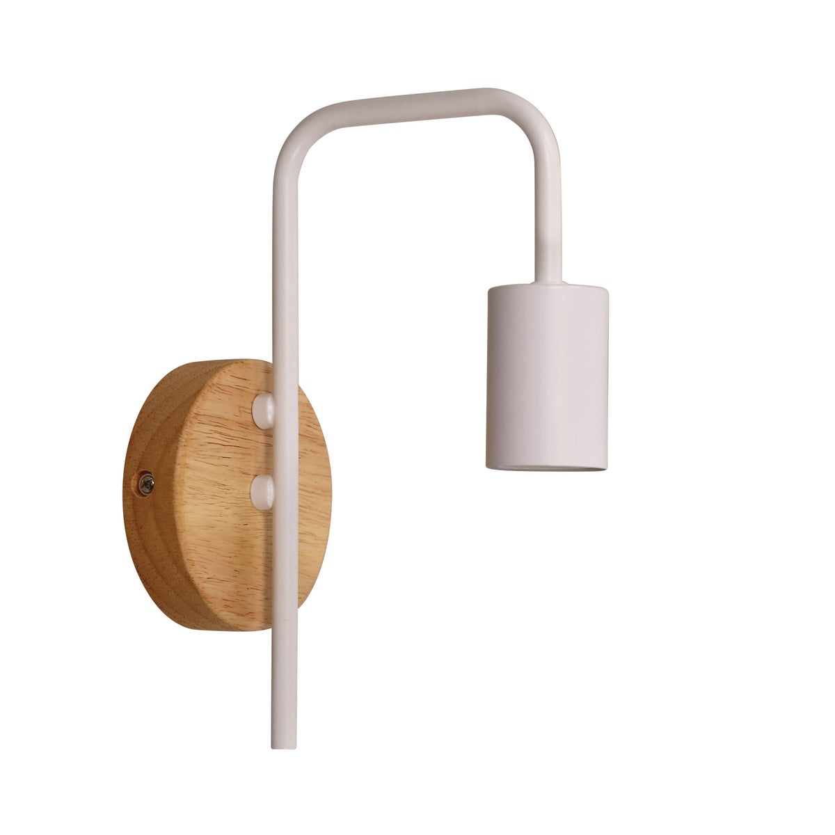 Real Timber Wall Light - Lane Wall White