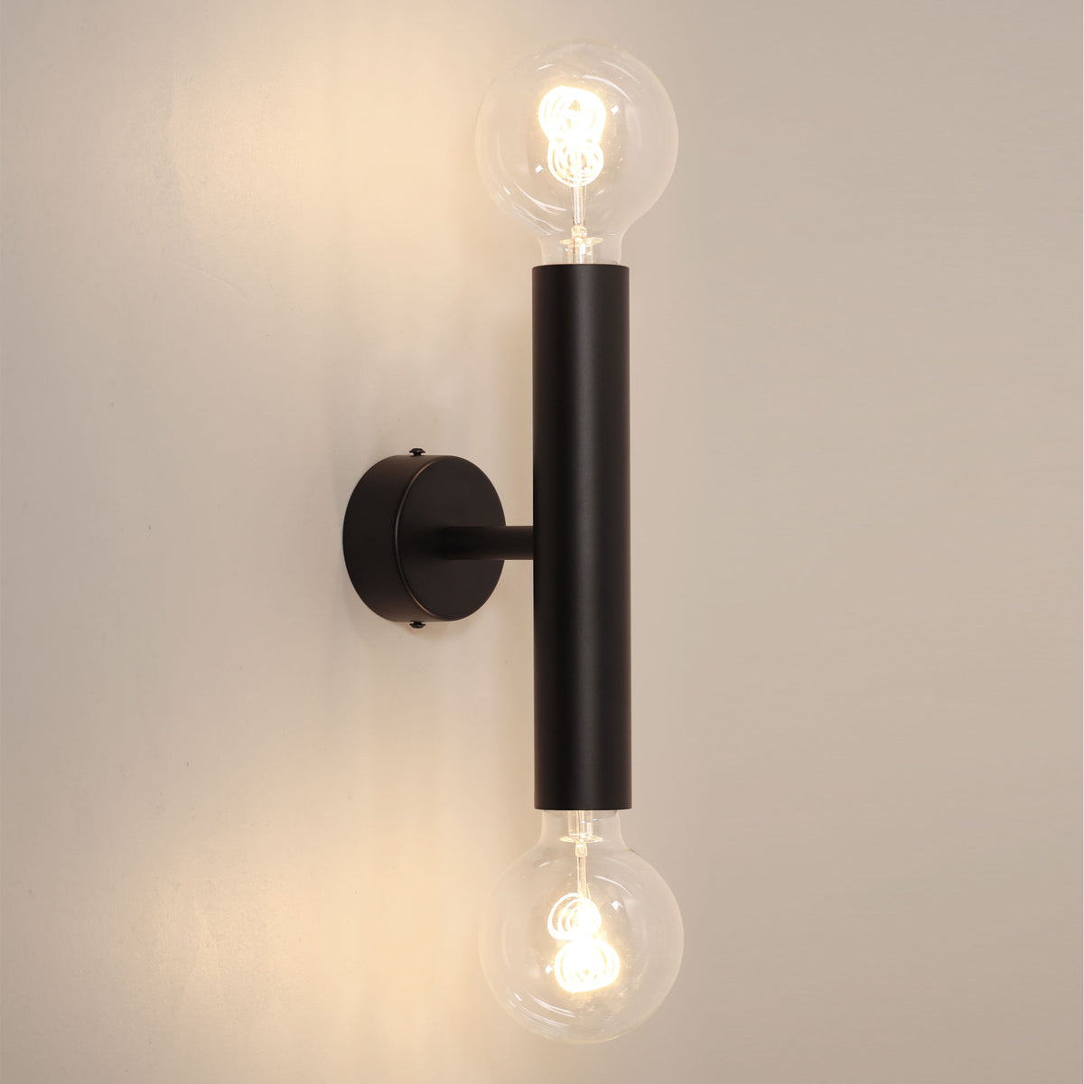Twin Wall Light - Toli Black