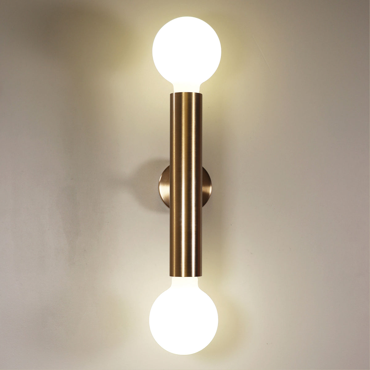 Twin Wall Light - Toli Satin Brass