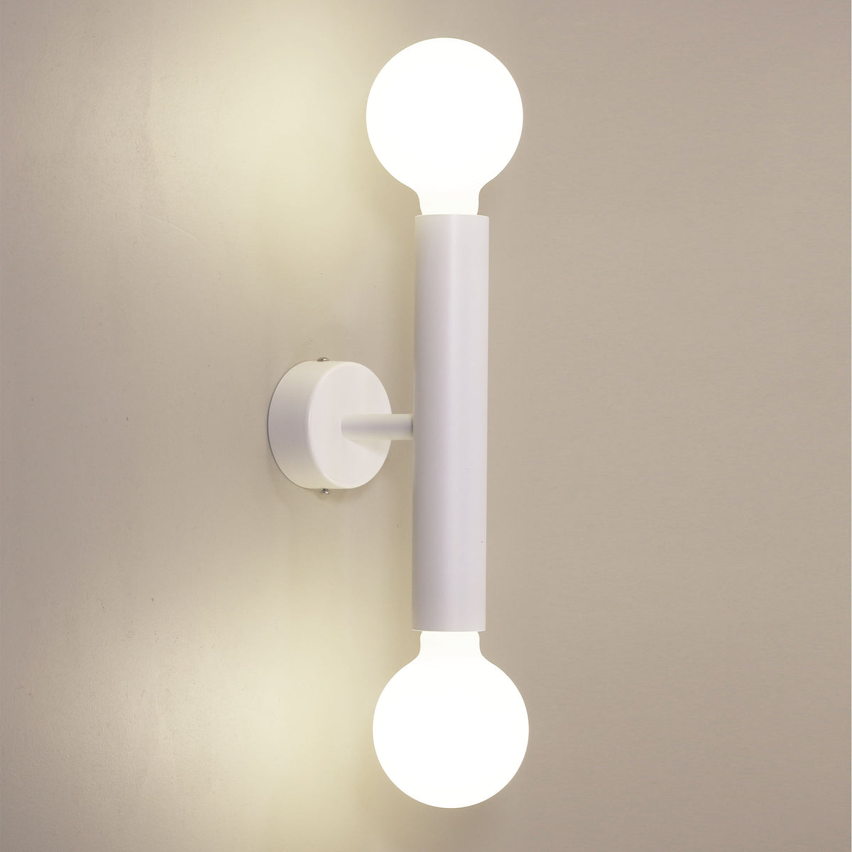 Twin Wall Light - Toli White