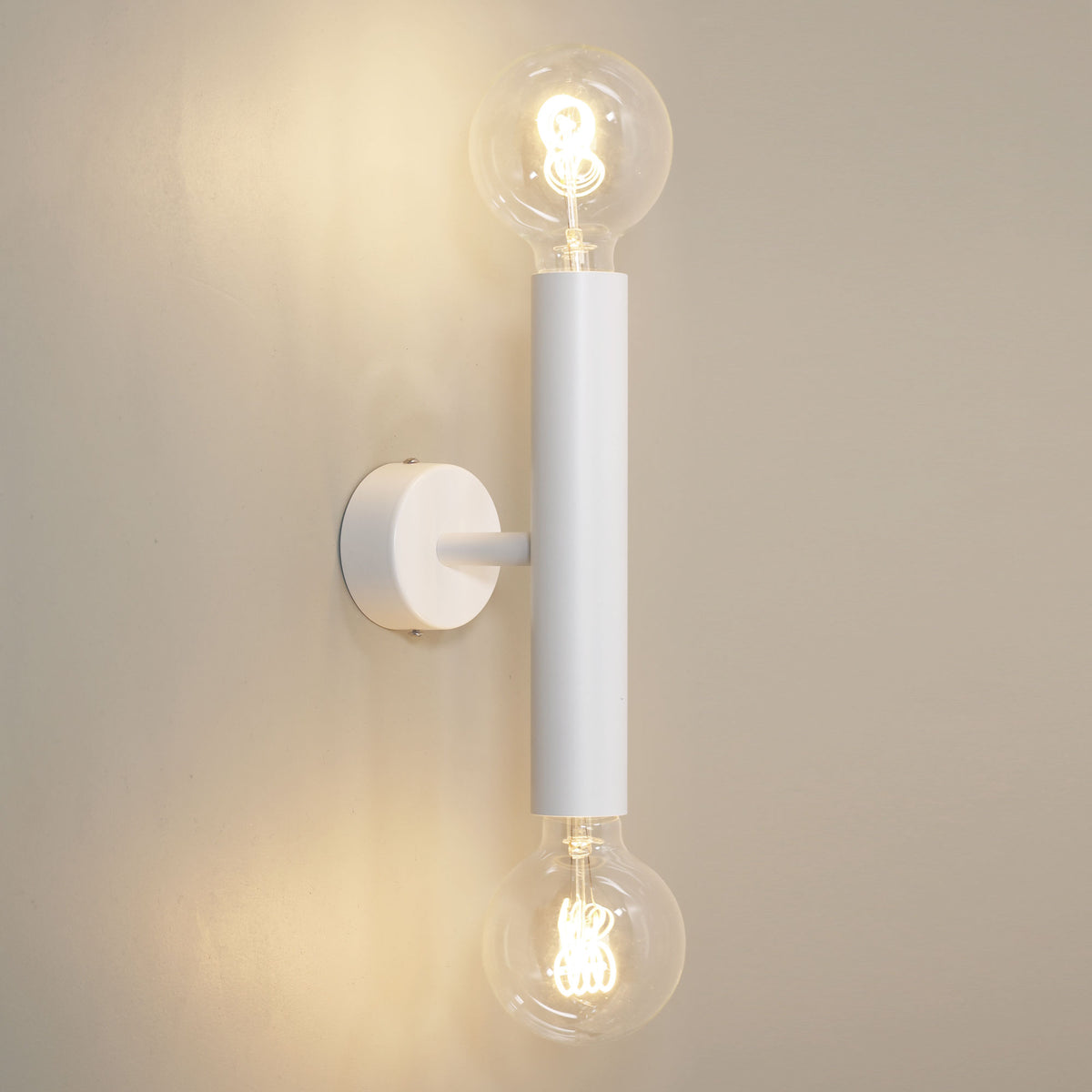 Twin Wall Light - Toli White