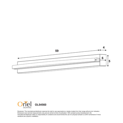 Tricolour LED Vanity Light - Gebo.60 White