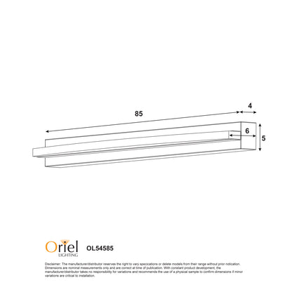 Tricolour LED Vanity Light - Gebo.85 White