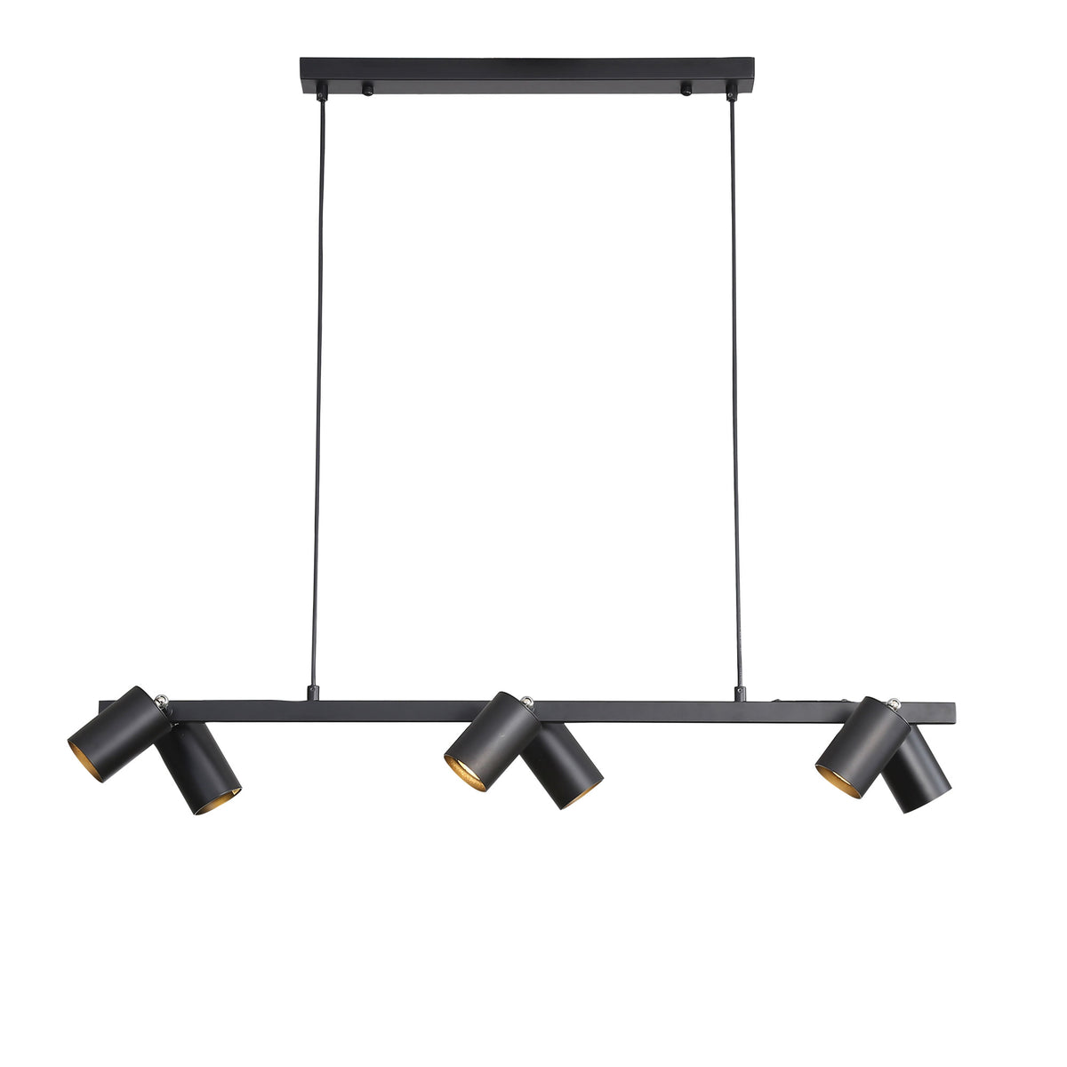 Black Linear Spotlight Pendant - Bridge 6 Black