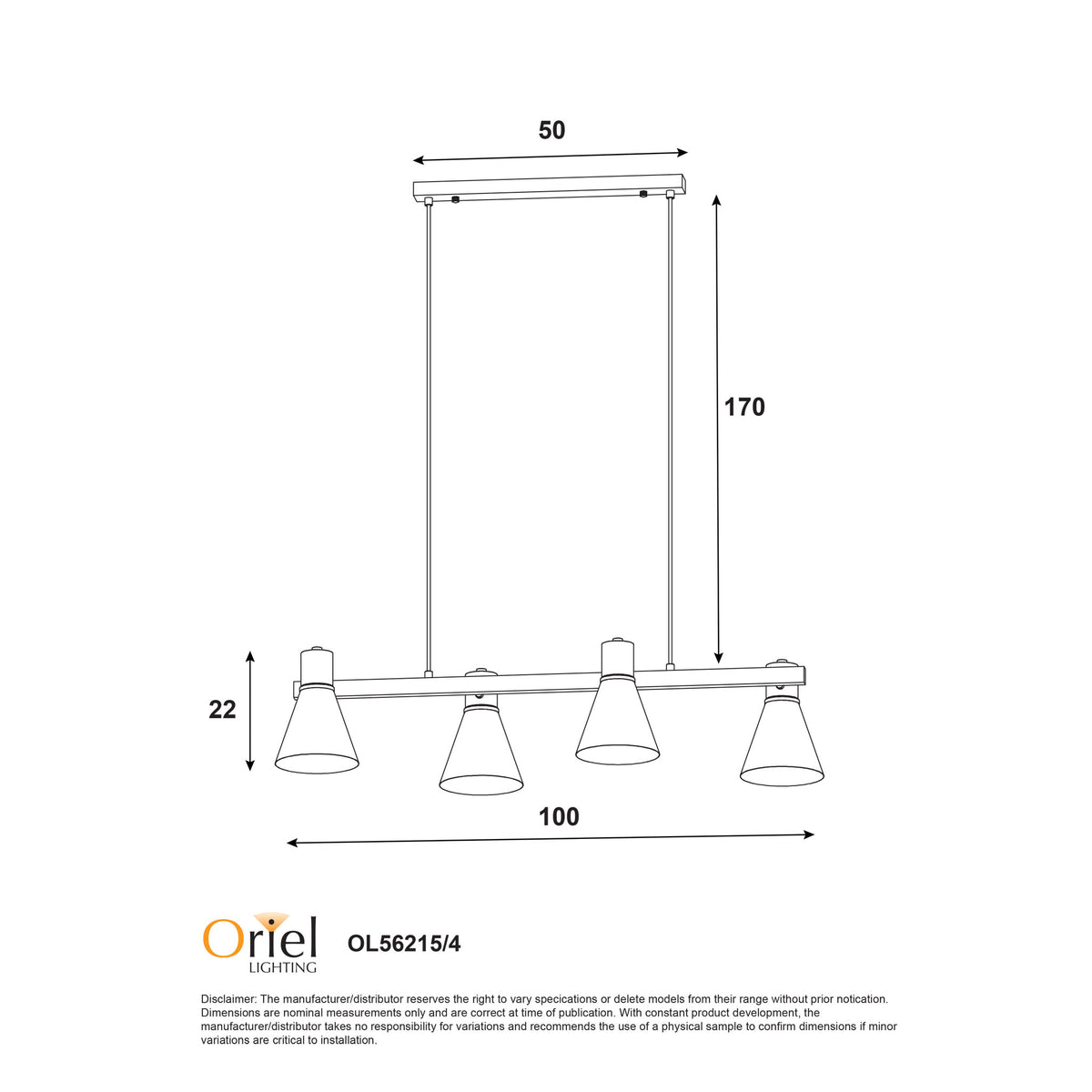 Linear Spotlight Pendant - Norbert 4