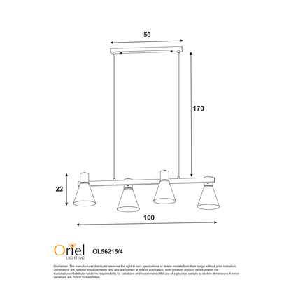 Linear Spotlight Pendant - Norbert 4