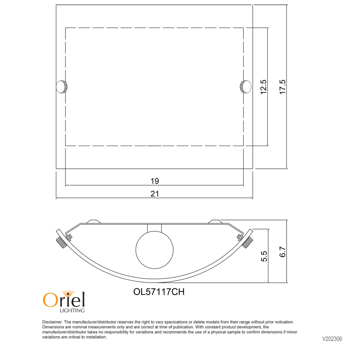 Simple Wall Mounted Light Frost Glass - Duo.2