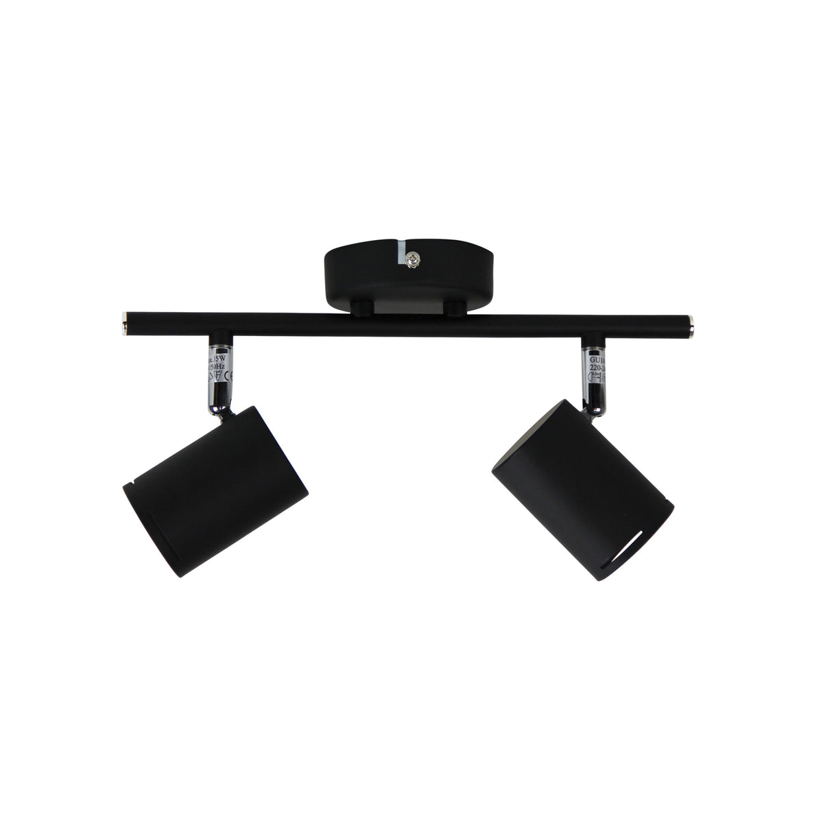 LED Ready Adjustable Spotlight - Baril 2 Light Black