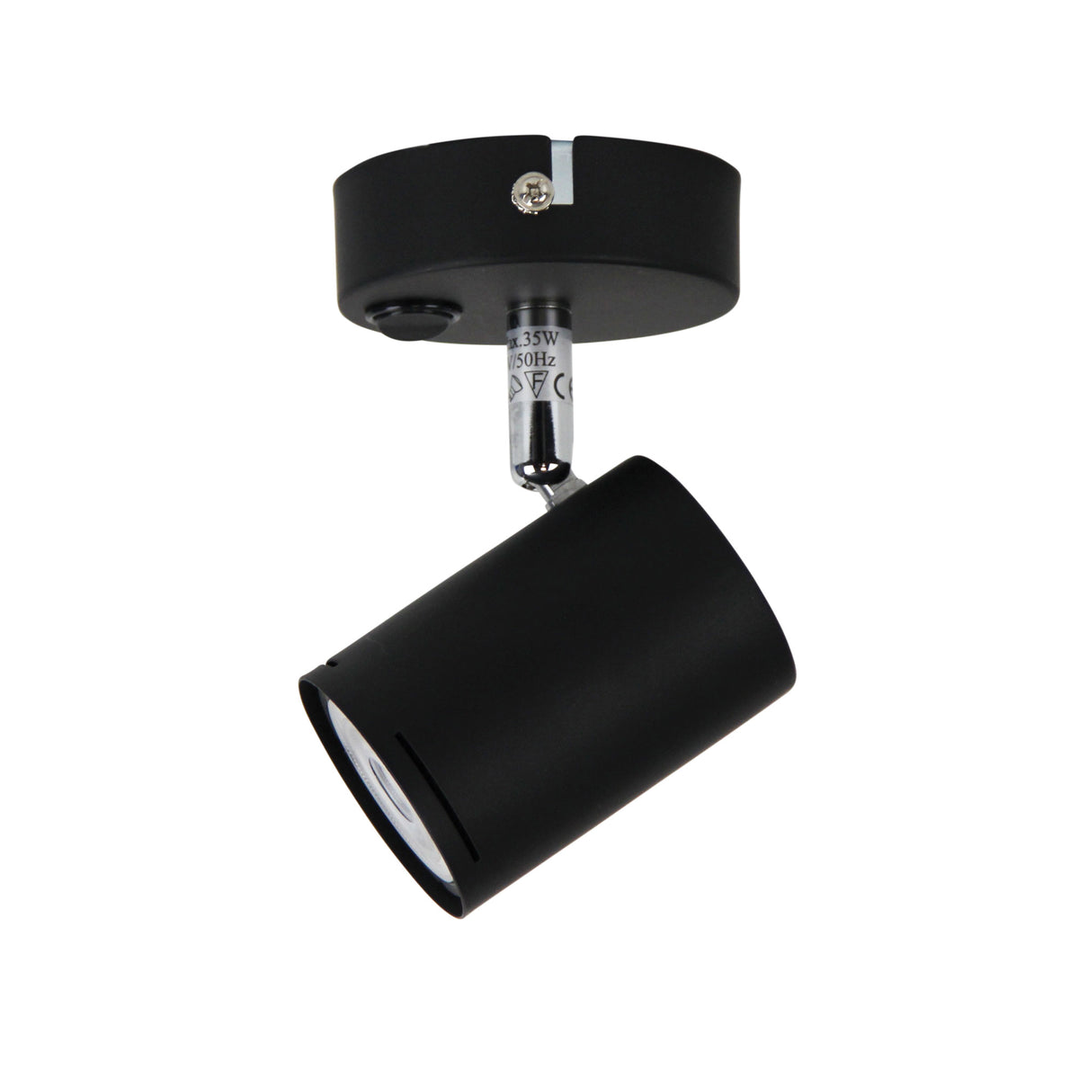 LED Ready Spotlight with Switch - Baril Switched Black