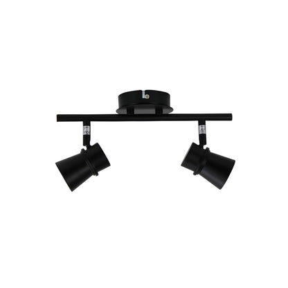LED Ready Adjustable Spotlight GU10 Black - Yarra 2 Light