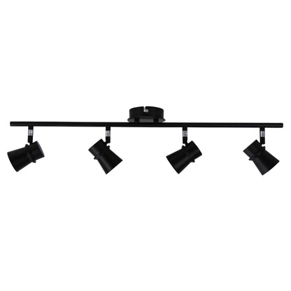 LED Ready Adjustable Spotlight GU10 Black - Yarra 4 Light