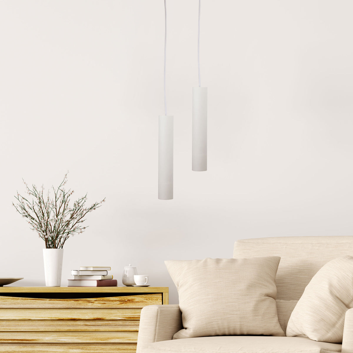 Urban Retro Pendant LED Ready - Tig White