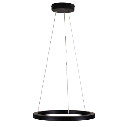 Modern Tricolour LED Halo Pendant - Nebula.40 Cts Black