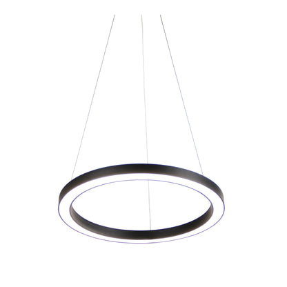 Modern Tricolour LED Halo Pendant - Nebula.40 Cts Black