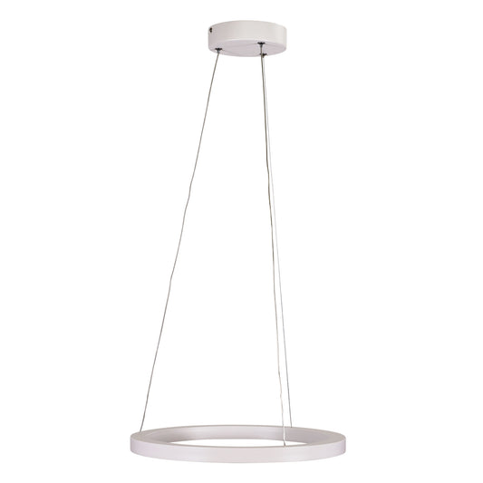 Modern Tricolour LED Halo Pendant - Nebula 40 CTS White