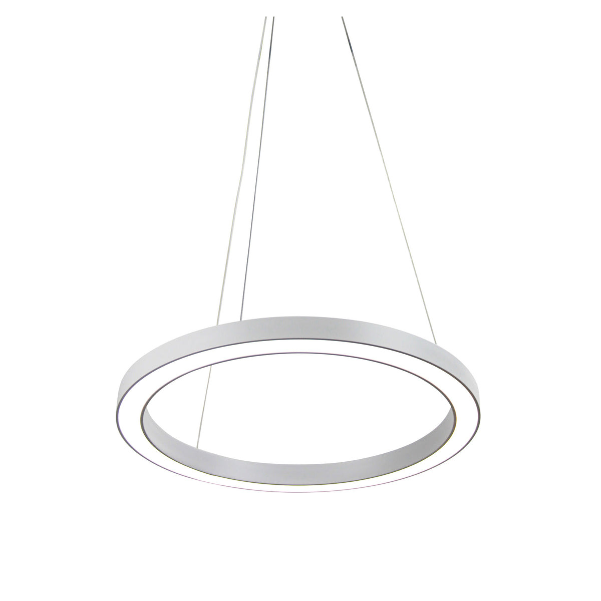 Modern Tricolour LED Halo Pendant - Nebula 40 CTS White