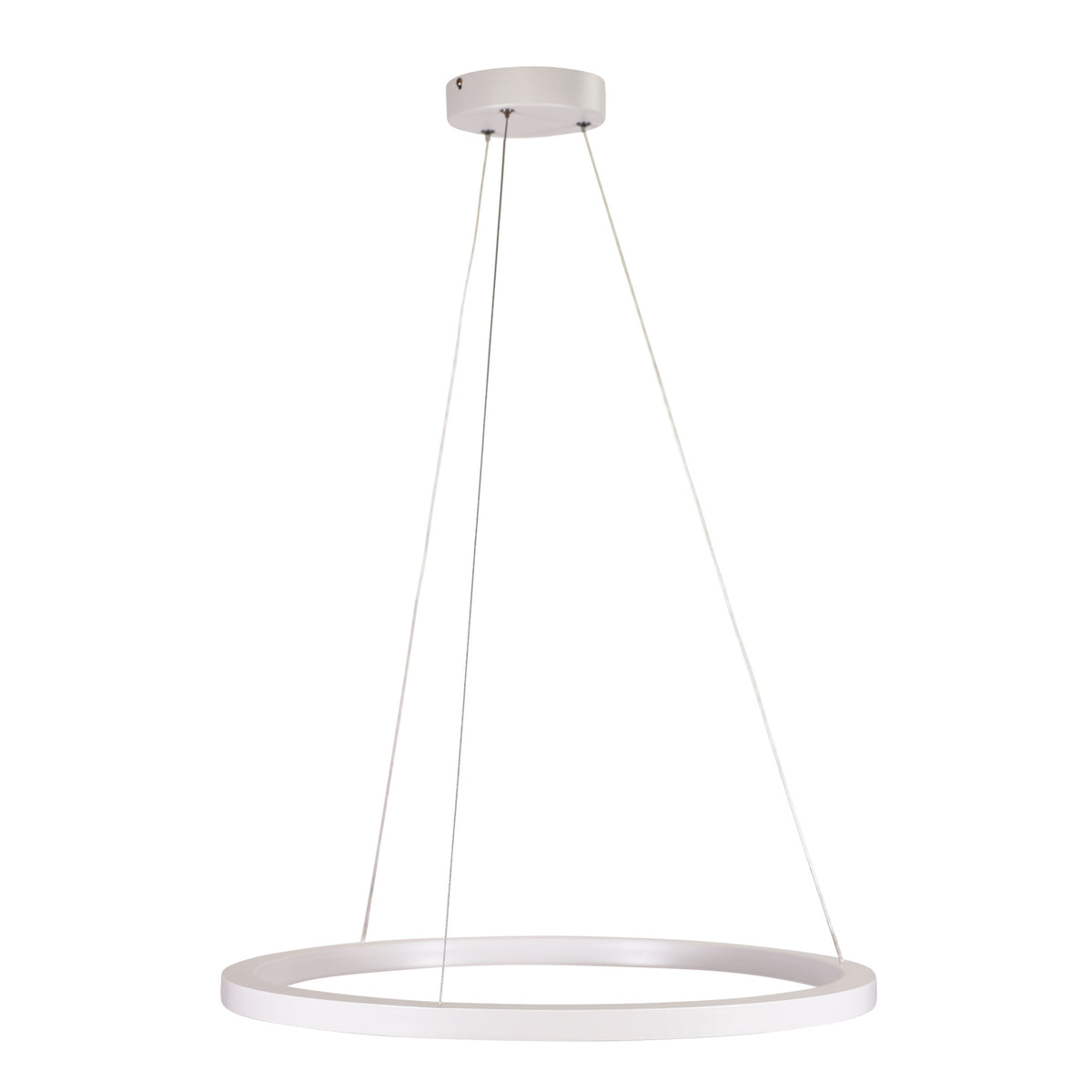 Modern Tricolour LED Halo Pendant - Nebula.60 Cts White