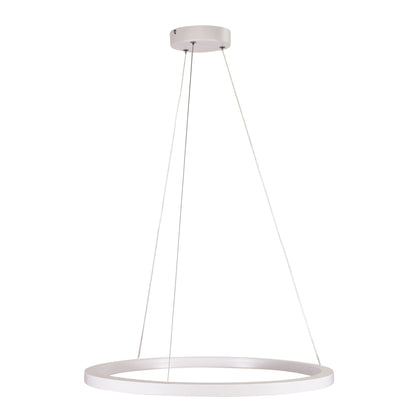 Modern Tricolour LED Halo Pendant - Nebula.60 Cts White