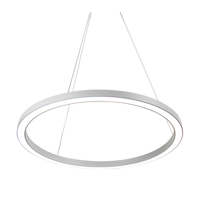 Modern Tricolour LED Halo Pendant - Nebula.60 Cts White