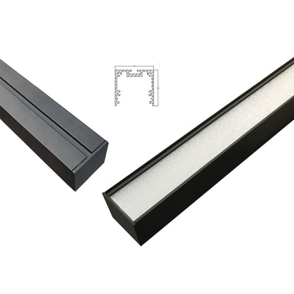 Slimline Tricolour LED Linear Pendant - Shard.1500 Black