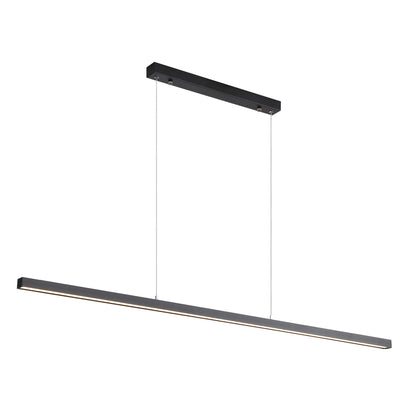 Slimline Tricolour LED Linear Pendant - Shard.1500 Black
