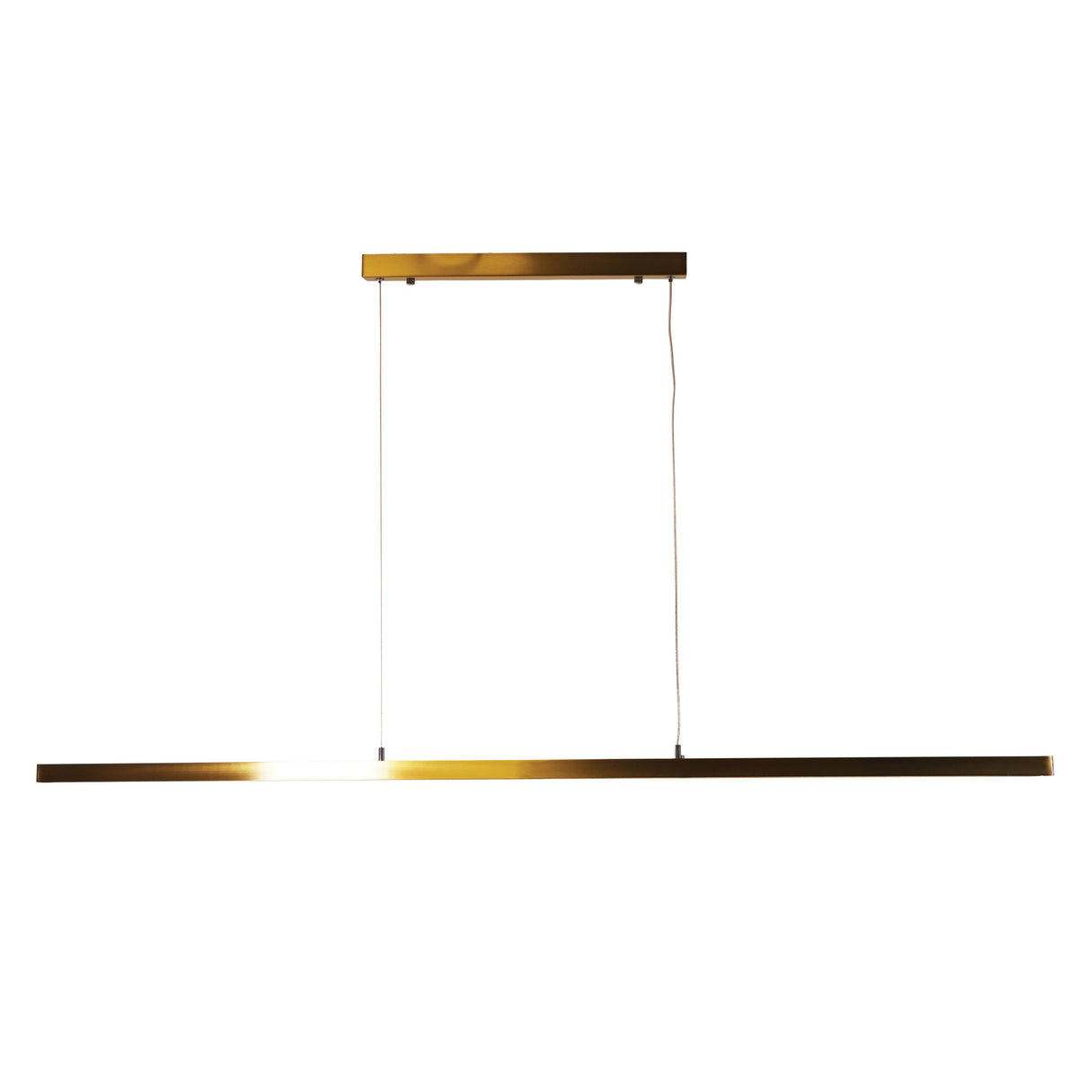 Slimline Tricolour LED Linear Pendant - Shard.1500 Satin Brass