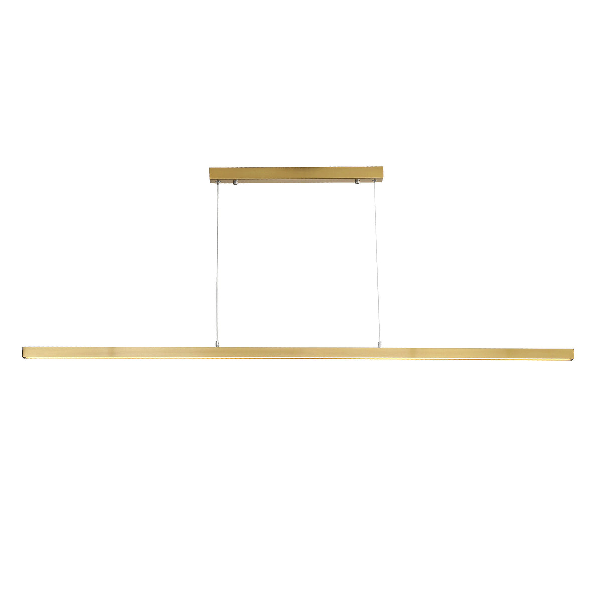 Slimline Tricolour LED Linear Pendant - Shard.1500 Satin Brass