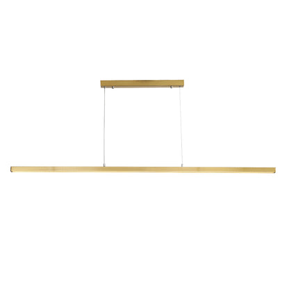 Slimline Tricolour LED Linear Pendant - Shard.1500 Satin Brass