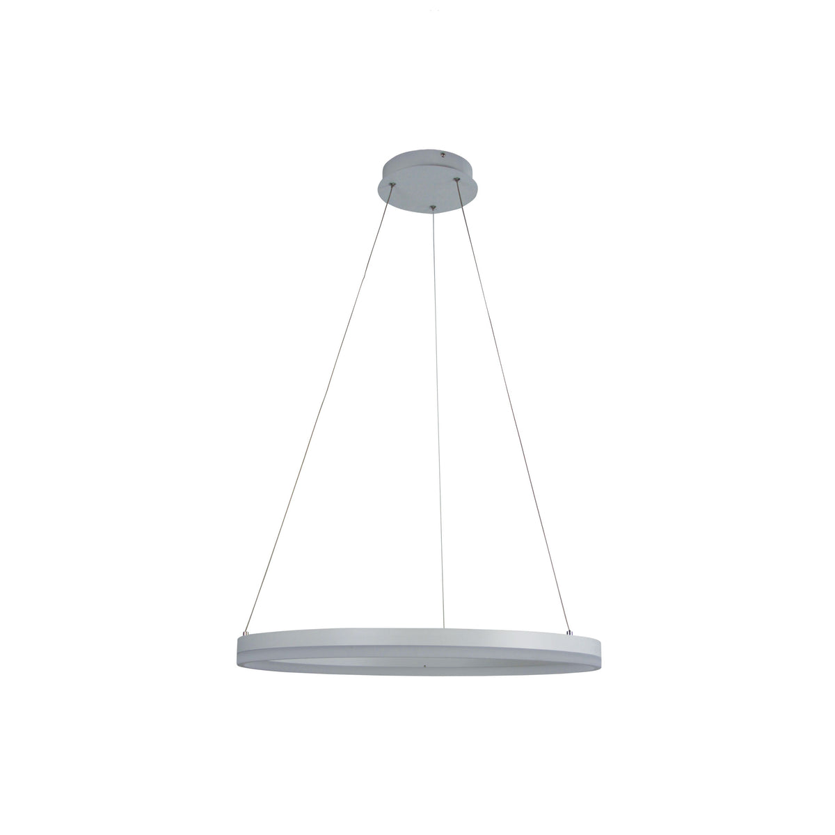 Modern Tricolour LED Halo Pendant - Cronus.60 White