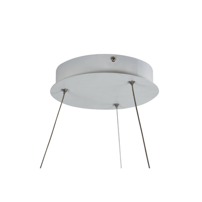 Modern Tricolour LED Halo Pendant - Cronus.60 White