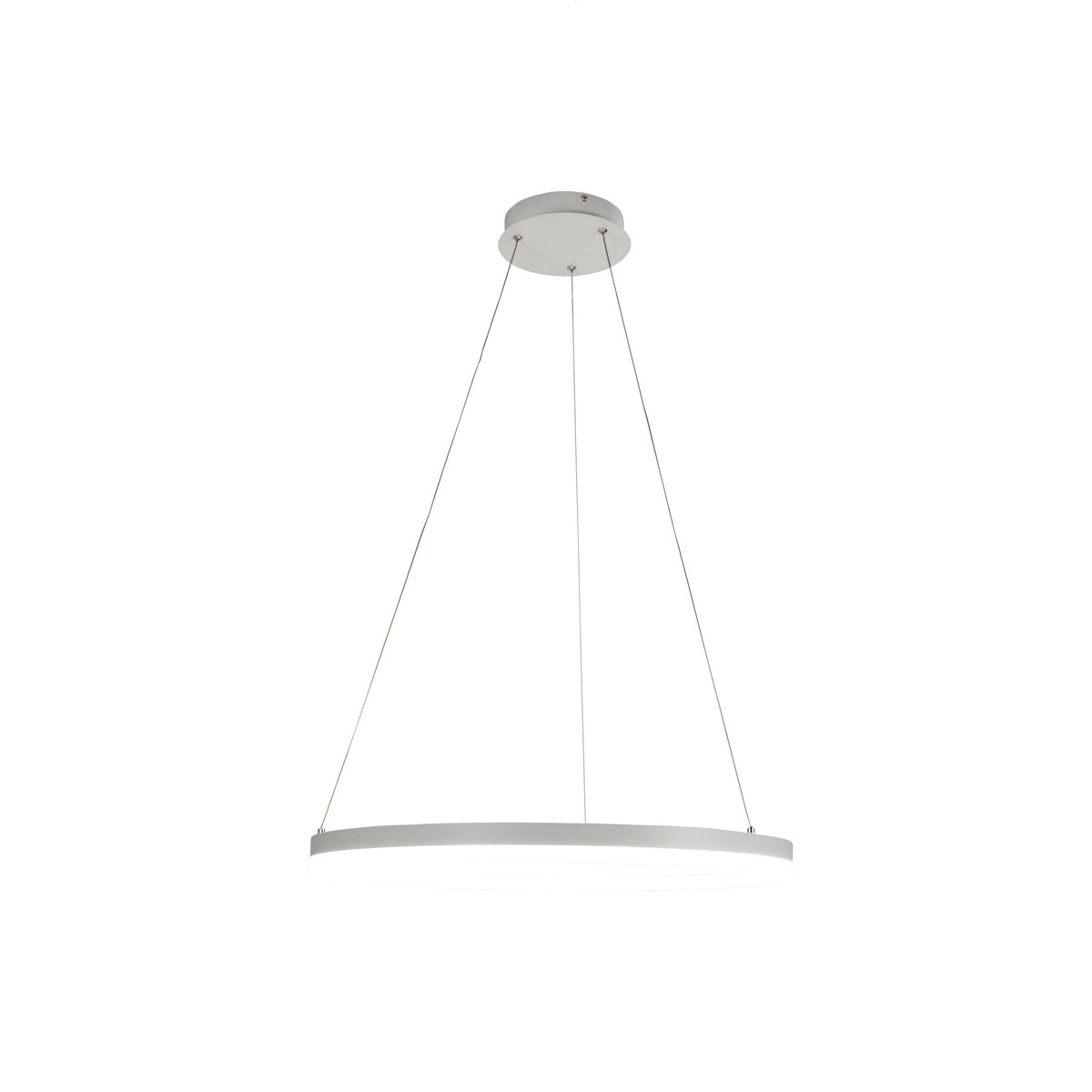 Modern Tricolour LED Halo Pendant - Cronus.60 White