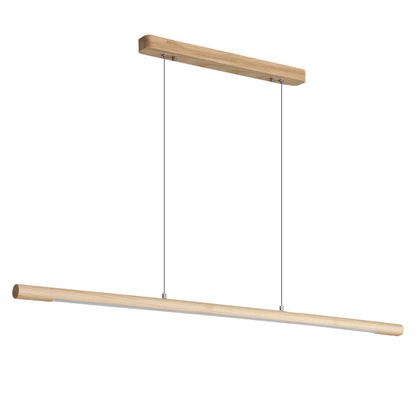 Ash Wood Tricolour LED Linear Pendant - Caber