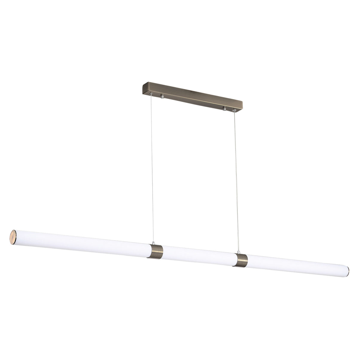 Opal Matt Tricolour LED Linear Pendant - Kallita Bronze