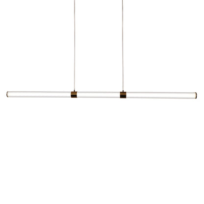 Opal Matt Tricolour LED Linear Pendant - Kallita Bronze