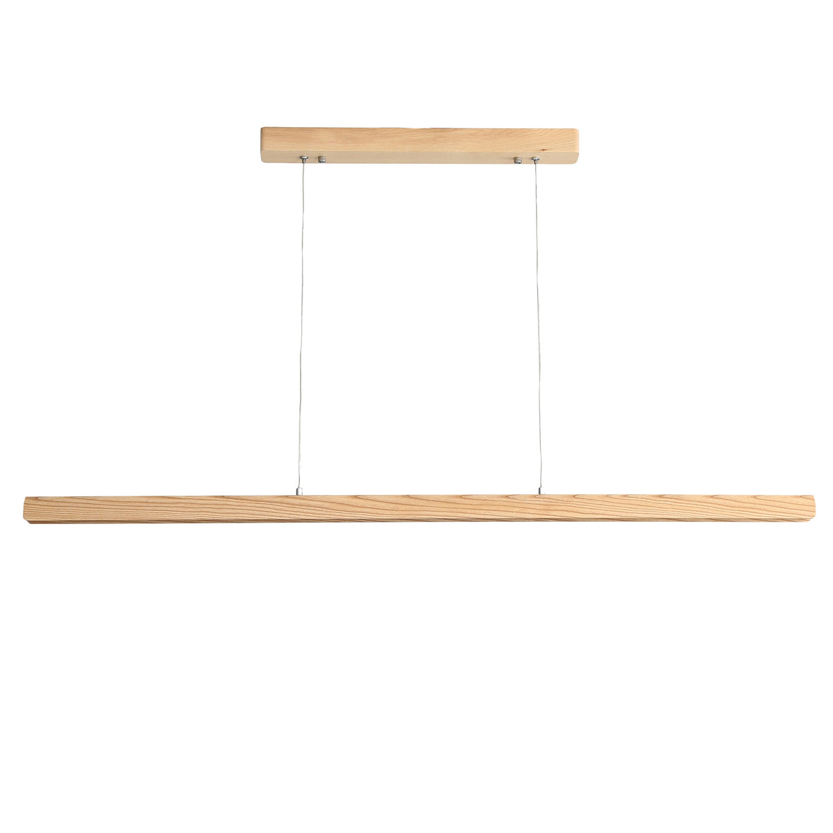 Ash Wood Tricolour LED Linear Pendant - Kerf.150