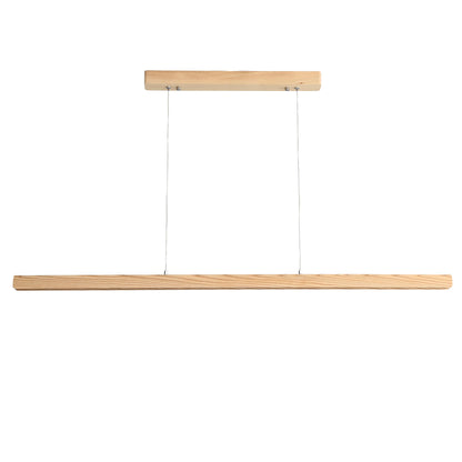 Ash Wood Tricolour LED Linear Pendant - Kerf.150