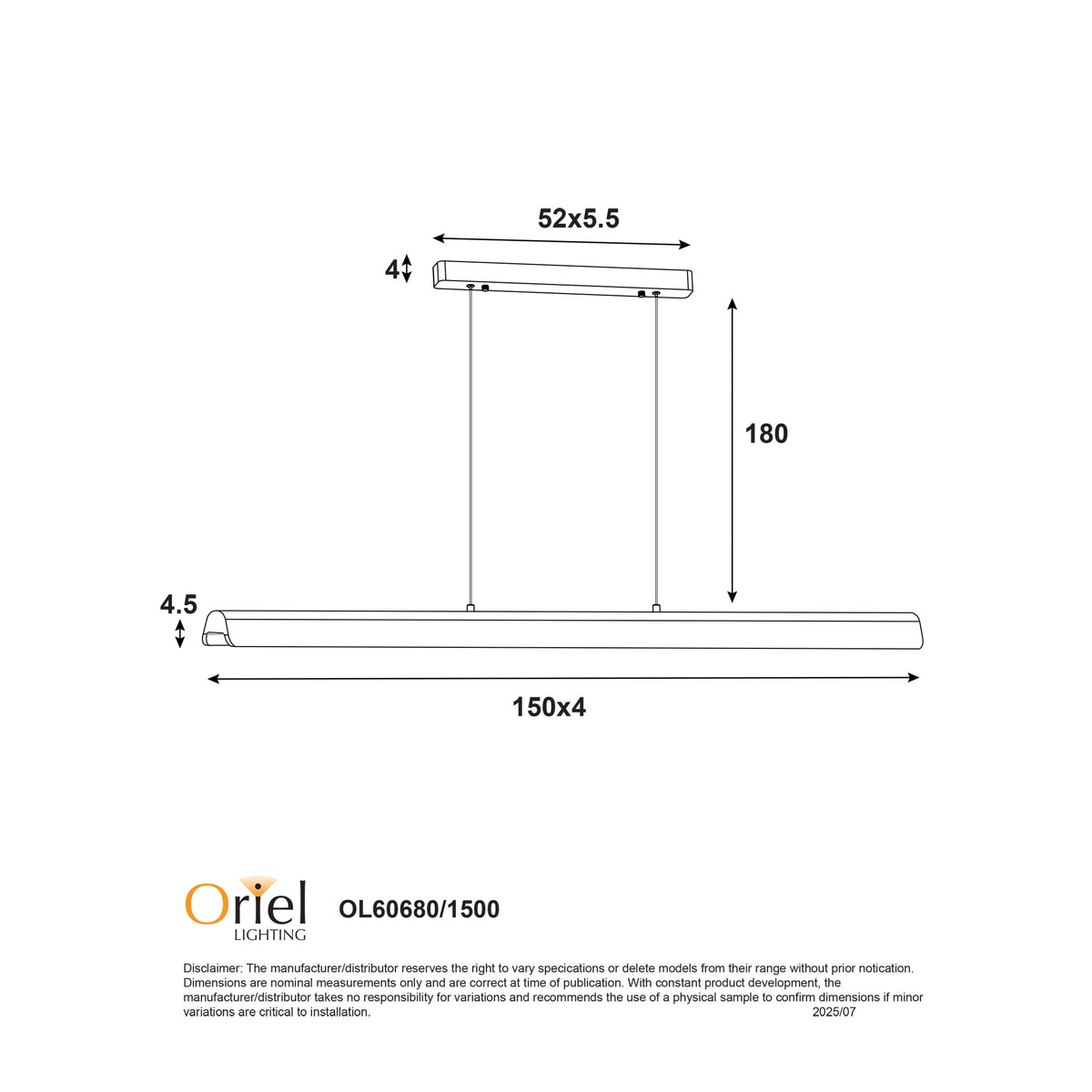 Ash Wood Tricolour LED Linear Pendant - Kerf.150